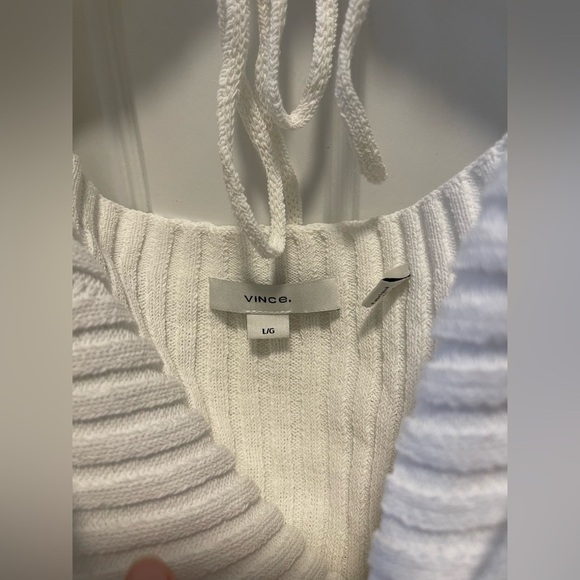Vince
Rib Tie Back Cotton Blend Tank Top
Size Large 
NWT - Picture 3 of 3